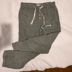 Free People Gray/Green button pants